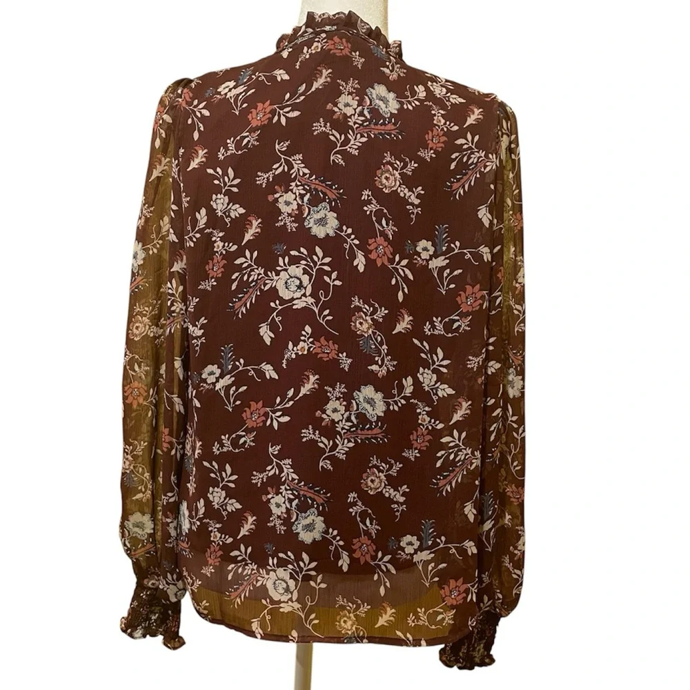 Floral Print‎ Women's Top - Picture 5 of 9